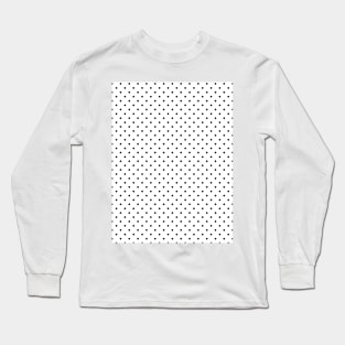 black and white polka dot Long Sleeve T-Shirt